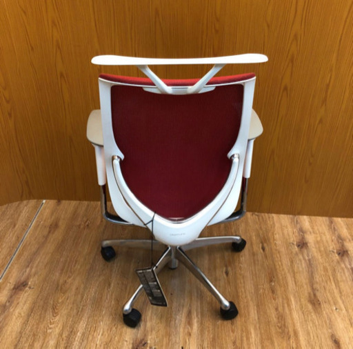 オフィスチェアokamuraゼファー CY96GT レッド 肘付き 在庫多数あり事務椅子 オカムラ デスクチェア（655）AKARI