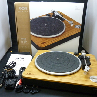 税込 中古美品 HOUSE OF MARLEY ハウスオブマーリー ターンテーブル STIR IT UP TURNTABLE EM STIR IT UP SB レコードプレーヤー