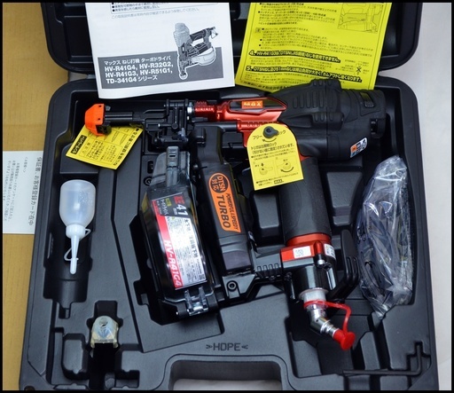 未使用 マックス MAX ターボドライバ HV-R41G4-R 赤 マイスターレッド 高圧ねじ打ち機 エアネジ打機 HV-R41G4