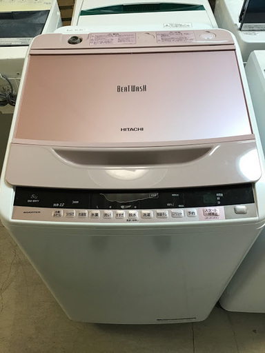 【送料無料・設置無料サービス有り】洗濯機 2016年製 HITACHI BW-8WV 中古