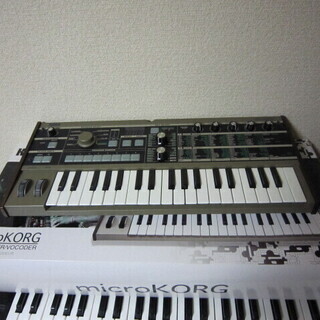 【終了】Korg microkorg アダプター/マイク/説明書/元箱/ソフトケース