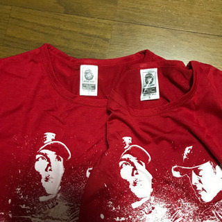 新品未使用‼️札幌ドーム日ハムTシャツ赤LとSサイズ2枚¥1500の画像