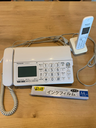 FAX子機付き電話機　Panasonic KX-PD301-W