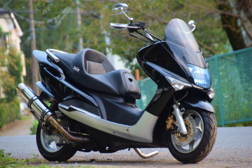 ☆マジェスティ125FI★美車☆DCRシート★バーハン化☆社外マフラー★砲弾型エアクリーナー☆下取り全国配送も可能です☆彡