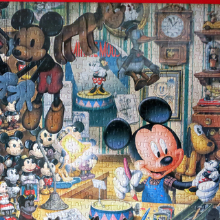 【お越し頂ける方】ジグソーパズル 完成品『ミッキーのおもちゃ工房』1000ピース 額付きの画像