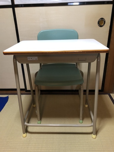 学生生徒用デスク椅子　三原機工製　サイズ３　１５２～１６５cm　小学生高学年用