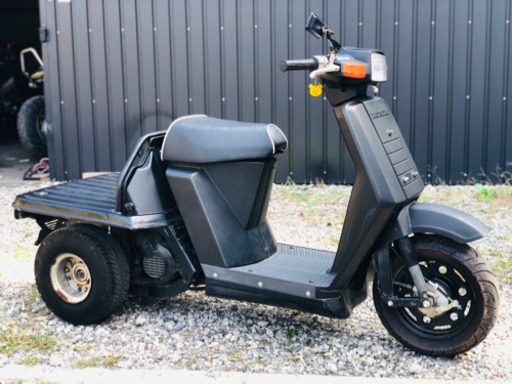 ‼️人気の三輪‼️ジャイロX‼️マッドブラック キャブ清掃済み‼️ミニカー スクーター 50cc 2スト 格安バイク 激安バイク 原付 激安スクーター 通勤 通学