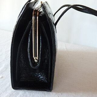 クロコダイルワニ革バックの画像