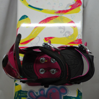 144cm COSMIC SURF/コスミックサーフ スノーボード スノボ 板 レディース 女性 バインディング付 2点セット　札幌 アウトレットモノハウス平岸店の画像