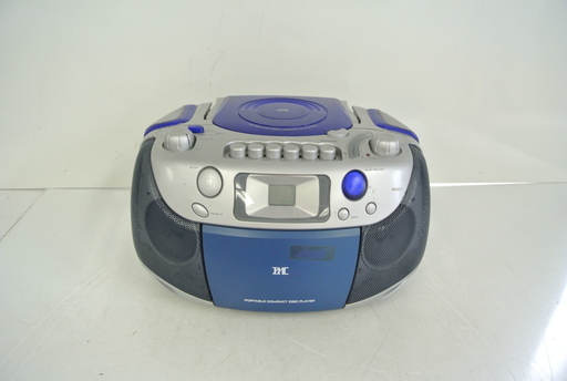 ＣＤラジオ付カセットプレーヤー 単一電池対応 防災に 2002年製 ティーエムセントラル CD-450