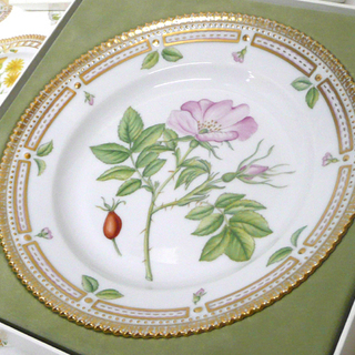 ロイヤルコペンハーゲン フローラダニカ プレート 19.5㎝ イヌバラ 絵