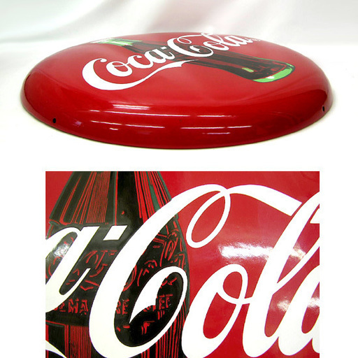 CocaCola/コカコーラ☆丸看板 約５０cm 札幌市 豊平区 平岸