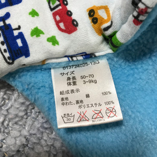 寒さ対策に おくるみの画像