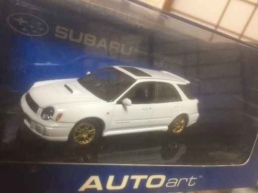 (配送対応可能) オートアート製  スバルインプレッサWRXワゴンミニカー