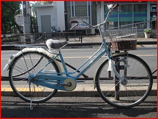 ★お買い得車です!!・新車・フローリスオート・26インチ・変速無し・ブルー・LEDオートライト