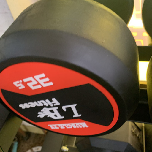 ラバーダンベル 32.5kg 2個