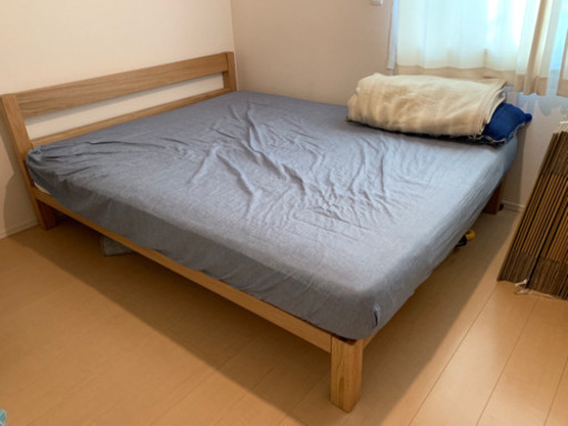 無印良品 オーク材 ベッド クイーン