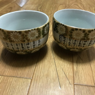 九谷覚山湯呑み  2つセット