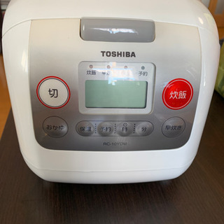 東芝　RC-10YDM 炊飯器　白