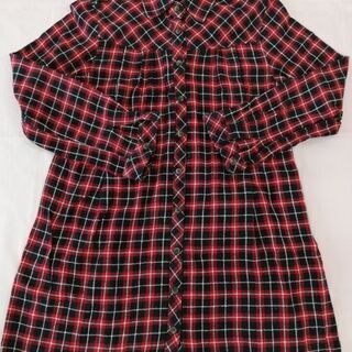 マタニティ　シャツワンピース