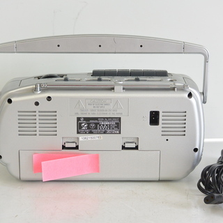 携帯に便利なコンパクトラジカセ 単一電池4本対応 ラジオ体操や防災に AM/FMラジオ カセットプレーヤー  /ラジオ①の画像