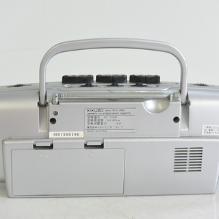 軽くて携帯に便利なラジカセ 単三電池6本対応 ラジオ体操や防災に /ラジオ③の画像