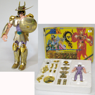 当時物 聖闘士星矢 バンダイ ドラゴンクロス 黄金聖衣 旧クロス...