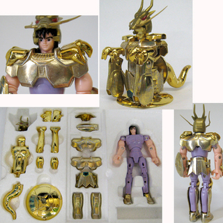 当時物 聖闘士星矢 バンダイ ドラゴンクロス 黄金聖衣 旧クロス 聖闘士聖