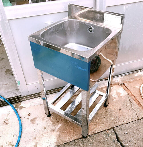 アズマ 流し台 シンク 1槽シンク W450×D450×H800+BG90　azuma