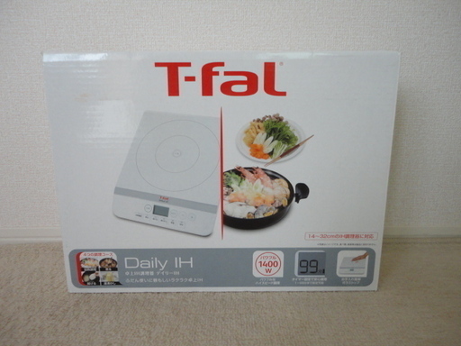 T-fal ティファール 卓上IH調理器 デイリーIH ホワイト IH2021JP 最大1400W IHクッキングヒーター ガラストップ