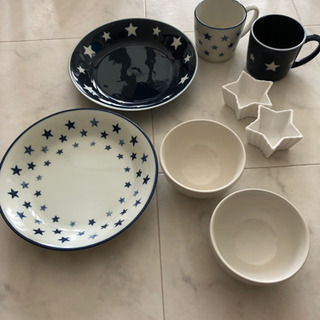 手渡し限定、お皿、ご飯茶わん、ティカップセット