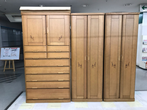 12/20(金)まで【高級桐製】大型たんす/収納/クローゼット