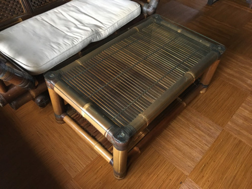 ソファーテーブル　バンブーファニチャー