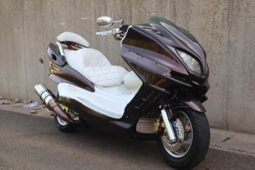 【YAMAHA マジェスティ】スピーカー4発！！２トンフルメッキフルカスタム！！