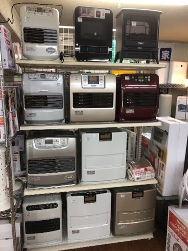 冬の準備はお済みですか。石油ファンヒーター揃えました。