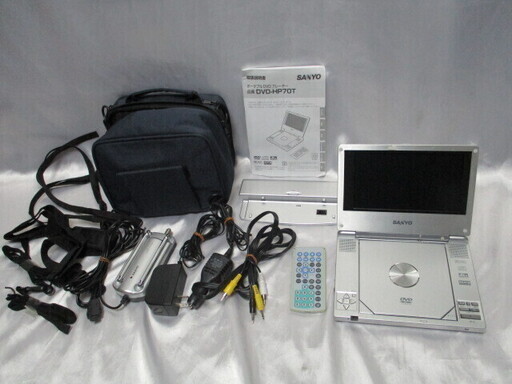 SANYO　ポータブルDVDプレーヤー　DVD-HP70T　2005年製　動作品