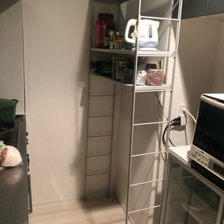 無印 スチールユニットシェルフ 奥行25 幅84 高さ175