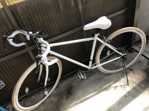 取引中 ロードバイク 白 700C