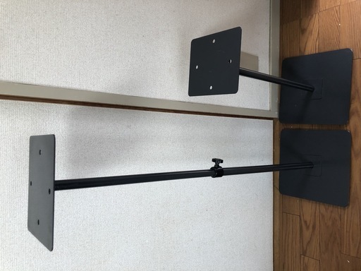 スピーカースタンド (ブラックポール型 )１セット