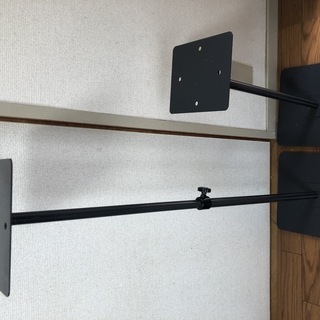 スピーカースタンド (ブラックポール型 )１セット