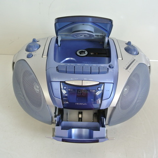三洋のCDラジカセレコーダー 単一電池対応 ラジオ体操や防災に 2002年製　重低音ブーストの画像