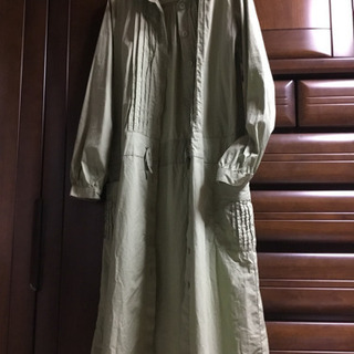 秋色シャツワンピ ース  シャツコート 9号  コットン100%