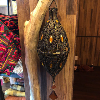 お値下げ✨吊り下げキャンドルライト 紫・オレンジの画像