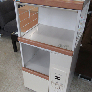 中古品 エムケー 米びつ付きレンジ台 キッチン収納庫 現状販売 ...