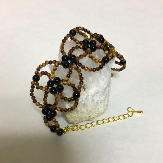 【新品】天然石ビーズ細工ブレスレット