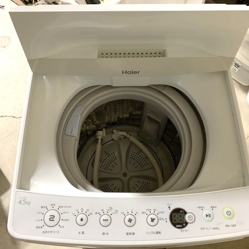 高年式！美品 2016年式 ハイアール 全自動電気洗濯機 4.5kg JW-C45BE 一人暮らし用 単身赴任