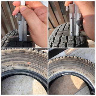 軽トラ GOOD YEAR ice NAVI CARGO スタッドレスタイヤ 5分山の画像