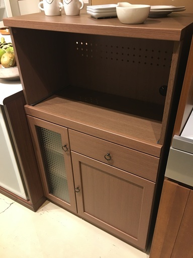 ミドルレンジボード ニトリ 茶 組立家具 中古品