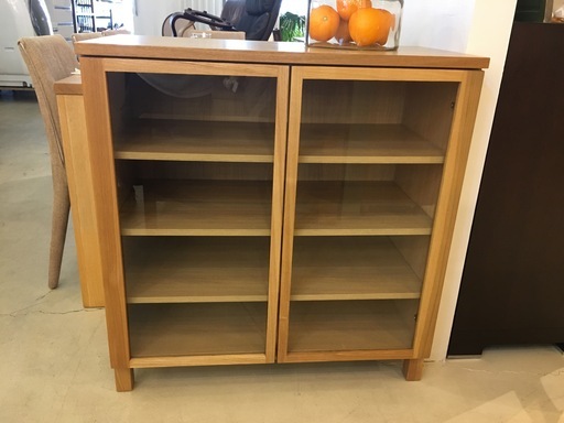 キャビネット 無印 ナチュラル 食器棚 中古品