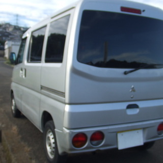 車検満タン　ミニキャブバン　銀　検３年１０月　１４６９００ｋｍ　パワステ　集中ロック　の画像